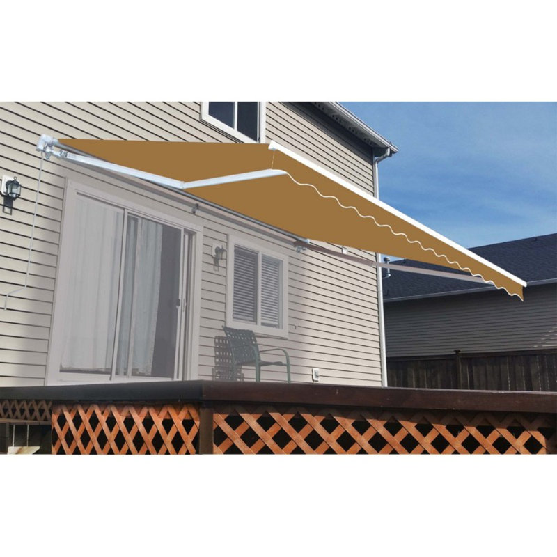 ALEKO 13 ft. W x 10 ft. D Retractable Patio Awning & Reviews Wayfair