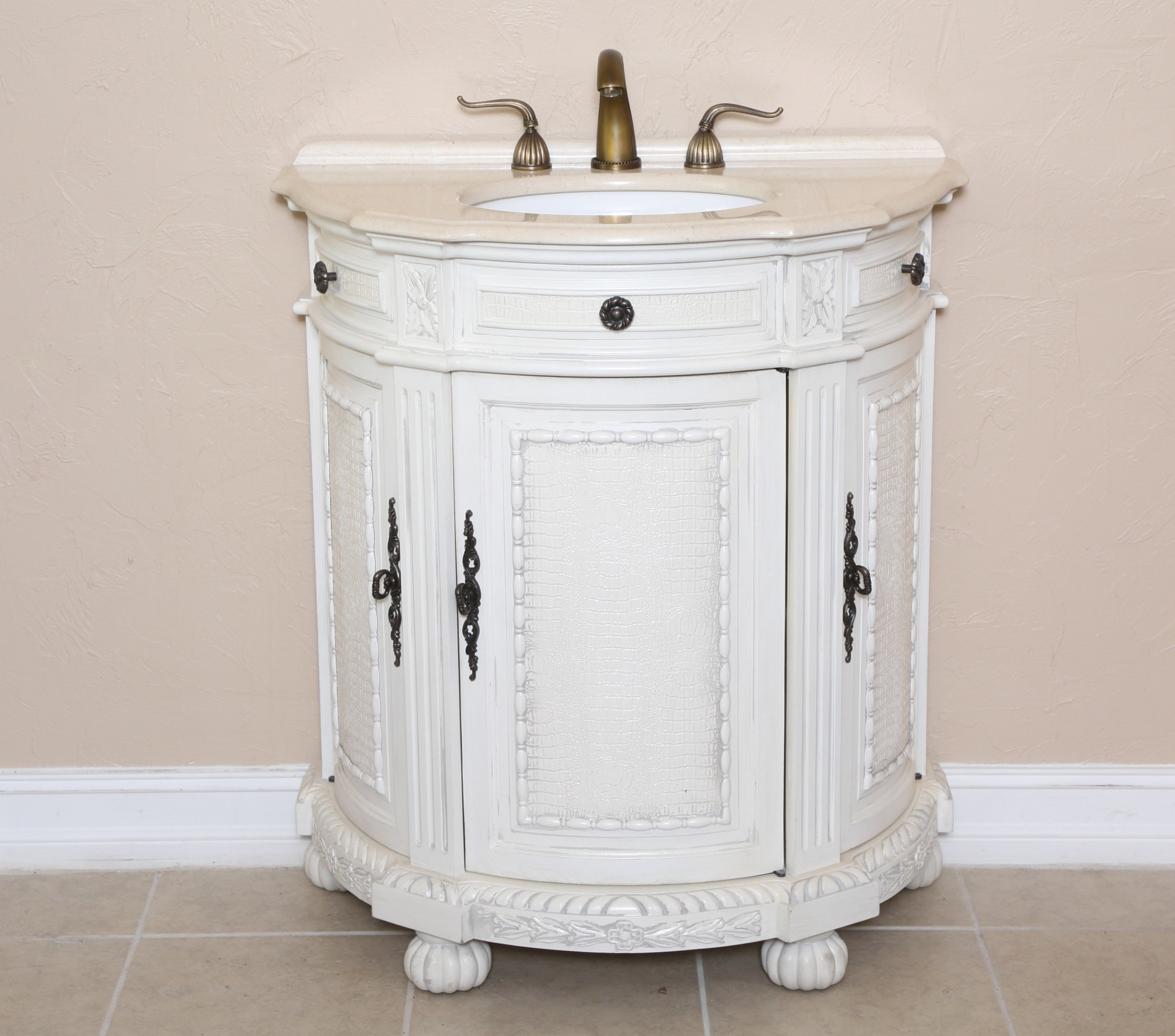 B I Direct Imports Josh 31 Single Demilune Bathroom Vanity Set B I Direct Imports Josh 31 Single Demilune Bathroom Vanity Set Wayfair