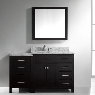 75 Inch Bathroom Vanity Wayfair Savitsky 75 Single Bathroom Vanity Set With Mirror