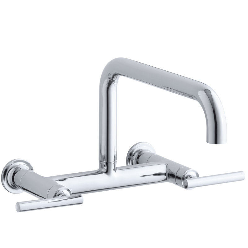 K 7549 4 Bl Cp Sn Kohler Purist Two Hole Wall Mount Bridge