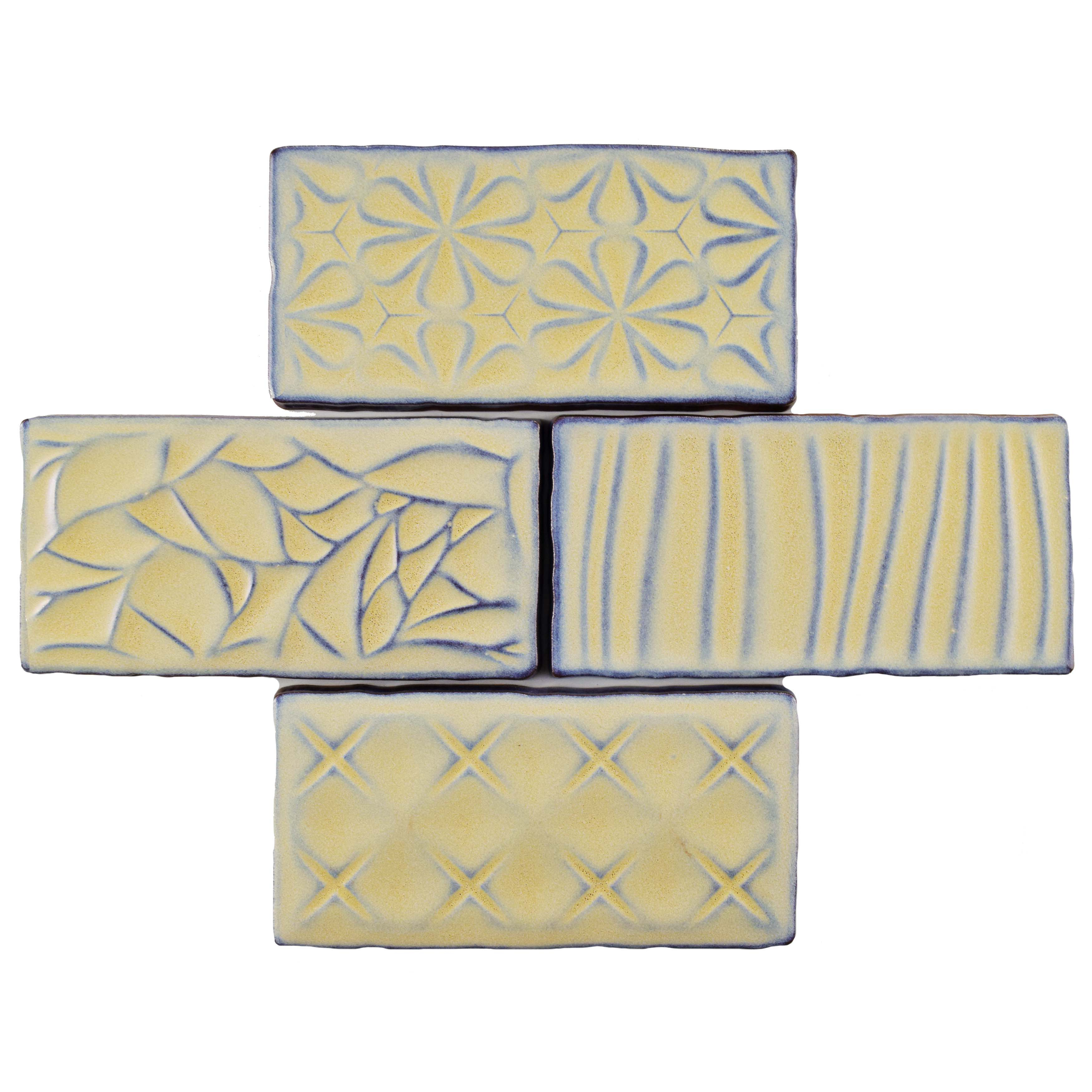 Elitetile Antiqua Sensations 3 X 6 Ceramic Subway Tile In Yellow Elitetile Antiqua Sensations 3 X 6 Ceramic Subway Tile In Yellow Light Blue Wayfair