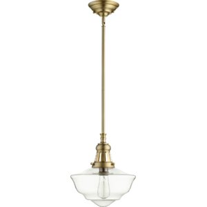 Garvey 1-Light Schoolhouse Pendant