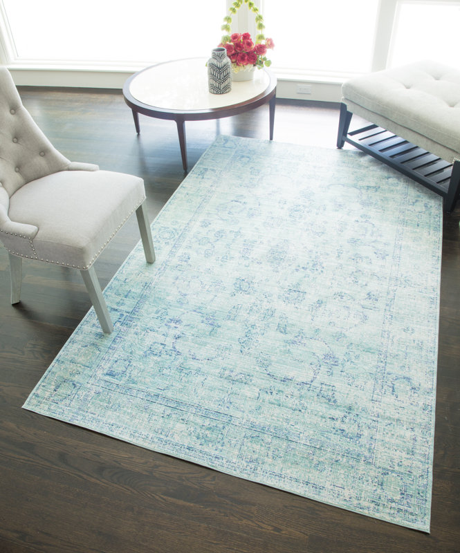 Rugs America Asteria Blue Area Rug Wayfair