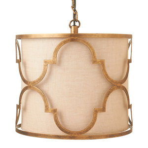 Bredene Geometric Drum Pendant