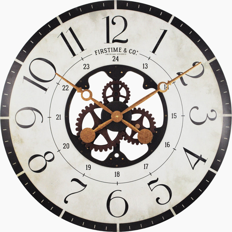 Oversized Deseret Gears 27 Wood Wall Clock Reviews Joss Main Oversized Deseret Gears 27 Wood Wall Clock