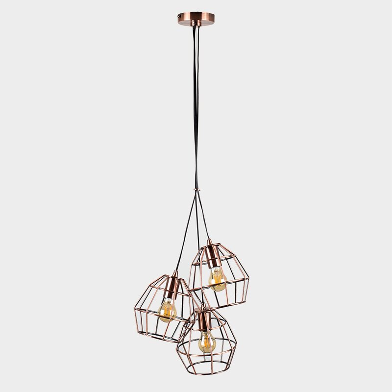 MiniSun Angus 3-Light Cluster Pendant & Reviews | Wayfair.co.uk