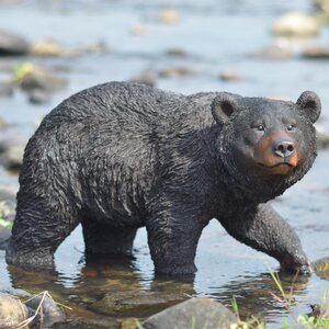 Walking Black Bear Statue