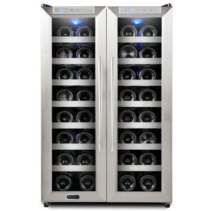 32 Bottle Dual Zone Freestanding Wine Cooler