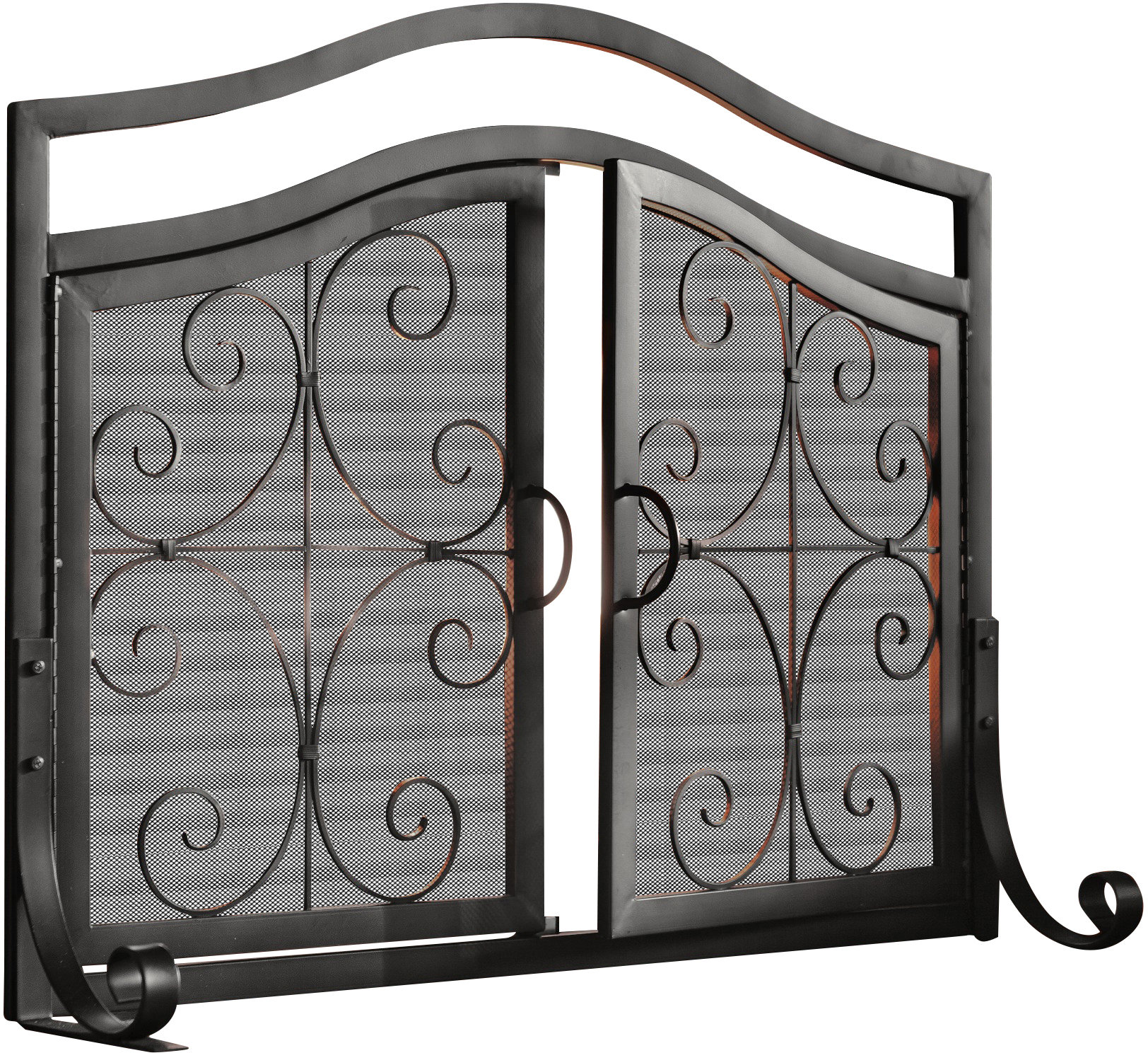 Plow Hearth Single Panel Iron Fireplace Screen Reviews Wayfair