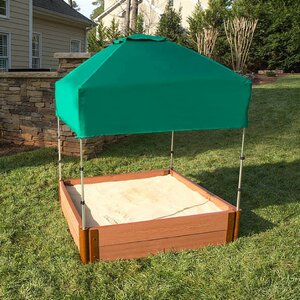 Telescoping 4 ft. Square Sandbox Cover and Canopy