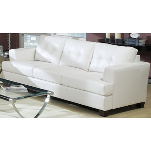 Off White Leather Sofa Wayfair Quickview White