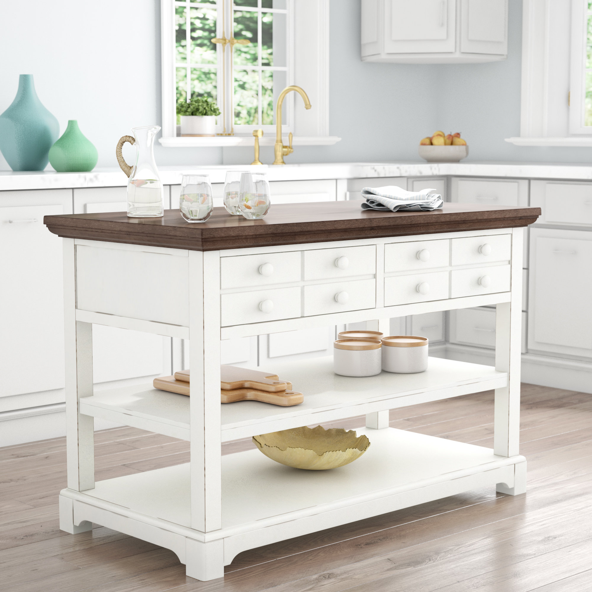 Rosecliff Heights Galliano Kitchen Island Reviews Wayfair