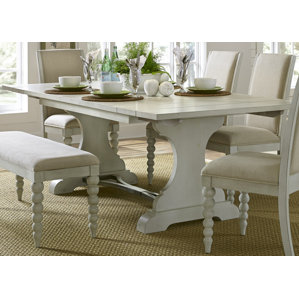 Saguenay Trestle Dining Table by Lark Manor