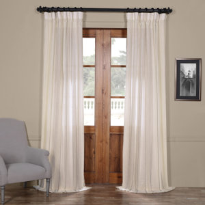 Aruba Striped Sheer Rod Pocket Single Curtain Panel