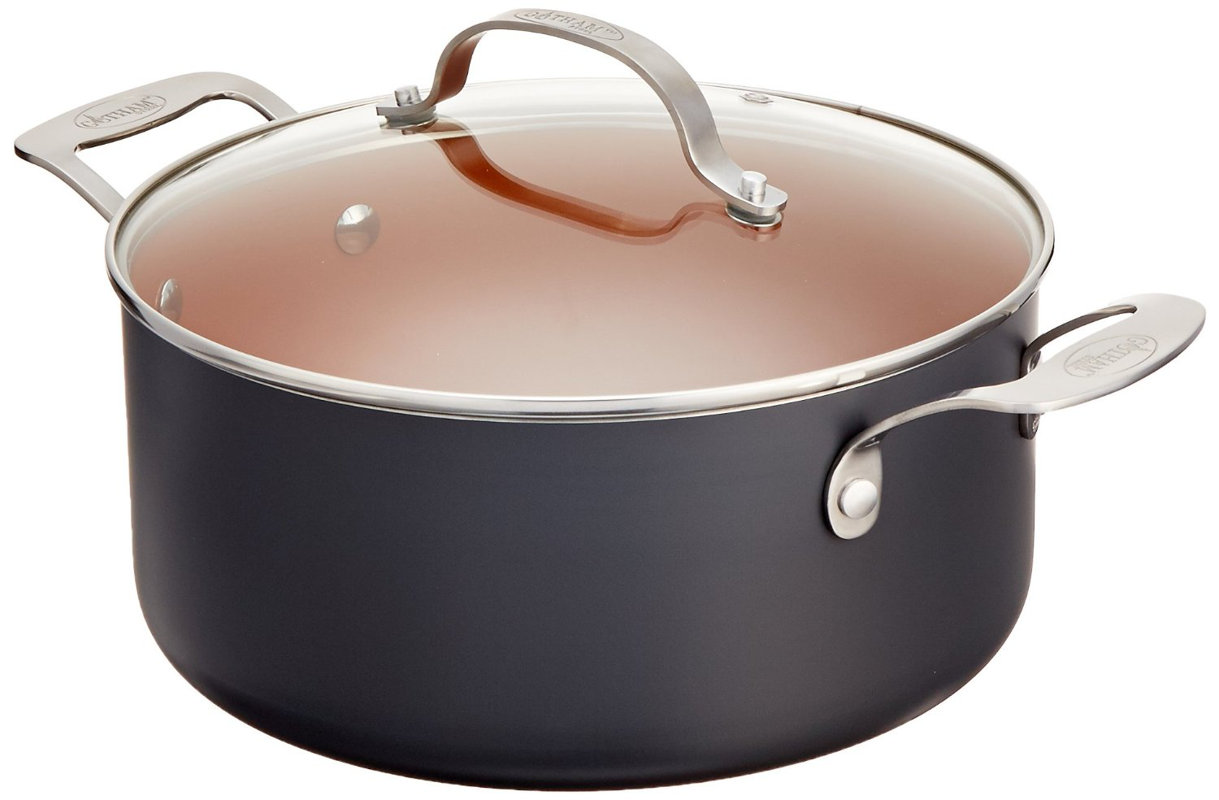 Gotham Steel 5qt Soup Pot with Lid & Reviews Wayfair