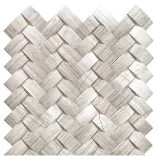 Off White Kitchen Chairs Wayfair Mystic Marble Mosaic Tile In Off White