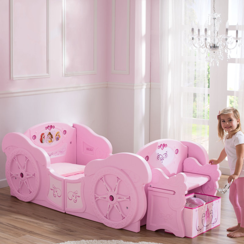 Delta Children Disney Princess Carriage Twin Convertible Toddler Bed