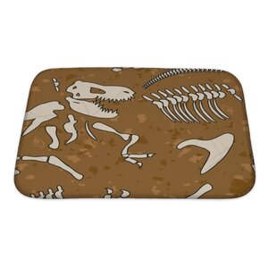 Dinosaurs Fossil Bath Rug