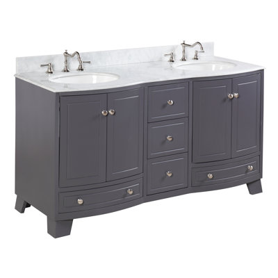 Palazzo 60-Inch Double Bathroom Vanity kbc bella 60" double bathroom vanity set & reviews | wayfair Palazzo 60-Inch Double Bathroom Vanity kbc bella 60" double bathroom vanity set & reviews | wayfair
