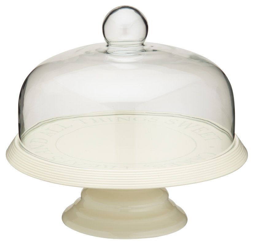 Classic Ceramic Cake Stand With Dome Lid Classic Ceramic Cake Stand With Dome Lid