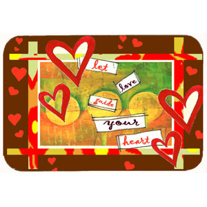 Let Love Guide Your Heart Valentine's Day Kitchen/Bath Mat