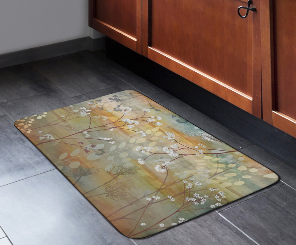 World Menagerie Joshi Flowers and Trees Kitchen Mat & Reviews Wayfair