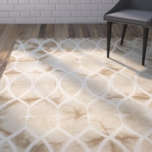 Snowden Hand-Woven Beige Area Rug