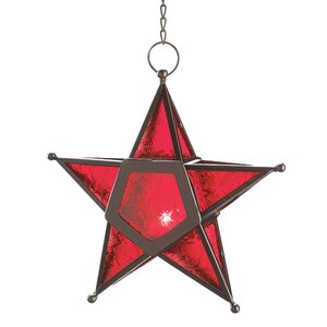 Red Star Candle Lantern