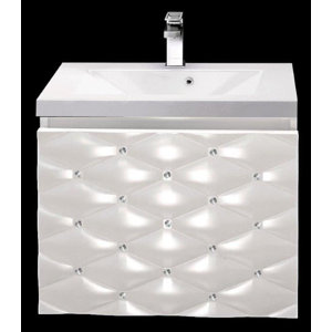 Sanitti 61 cm Wandmontierter Waschtisch mit Arma..