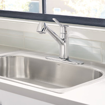 Moen Pull Out Kitchen Faucet moen method single handle pull out kitchen faucet & reviews | wayfair Moen Pull Out Kitchen Faucet moen method single handle pull out kitchen faucet & reviews | wayfair