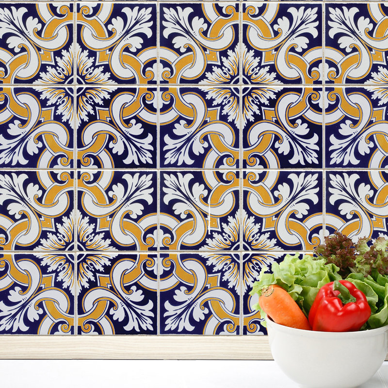 6x6 Tile Decals Wayfair Talavera Tiles Wall Decal