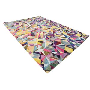 Aquarius Yellow/Blue Area Rug