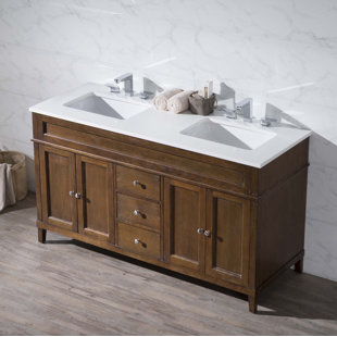 84 Inch Double Sink Vanity Wayfair Oakmont 59 Double Sink Bathroom Vanity Set