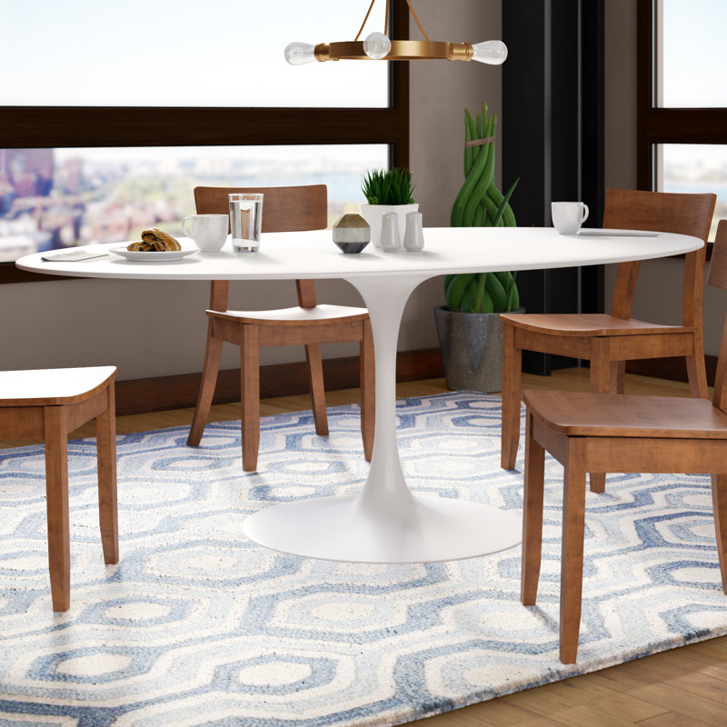 Orren Ellis Bromyard Matte Lacquer Dining Table Reviews Wayfair Bromyard Matte Lacquer Dining Table