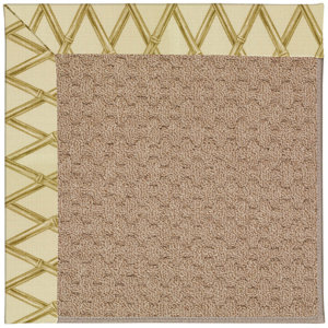 Zoe Grassy Mountain Machine Tufted Bamboo and Beige Indoor/Outdoor Area Rug