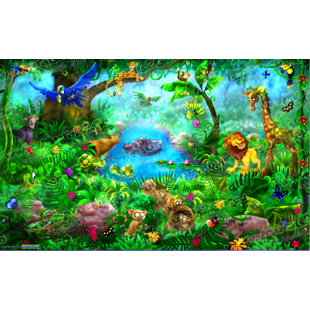 Kids Wall Murals You Ll Love Wayfair Jungle Wall Mural