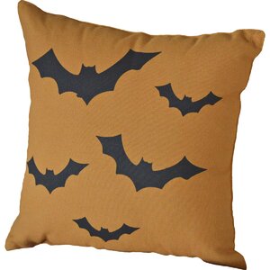 Halloween Bats Throw Pillow