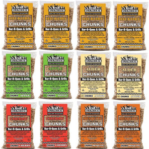 All Natural Flavored Wood Chunks (12 Pack)