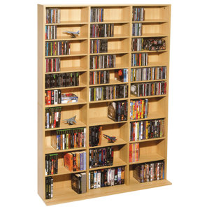 Traditional Multimedia Storage Rack by Latitude Run