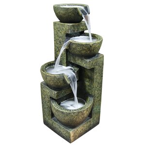 Fiberglass/Polystone Three Tier Water Fountain