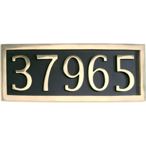 1-Line Wall Address Plaque