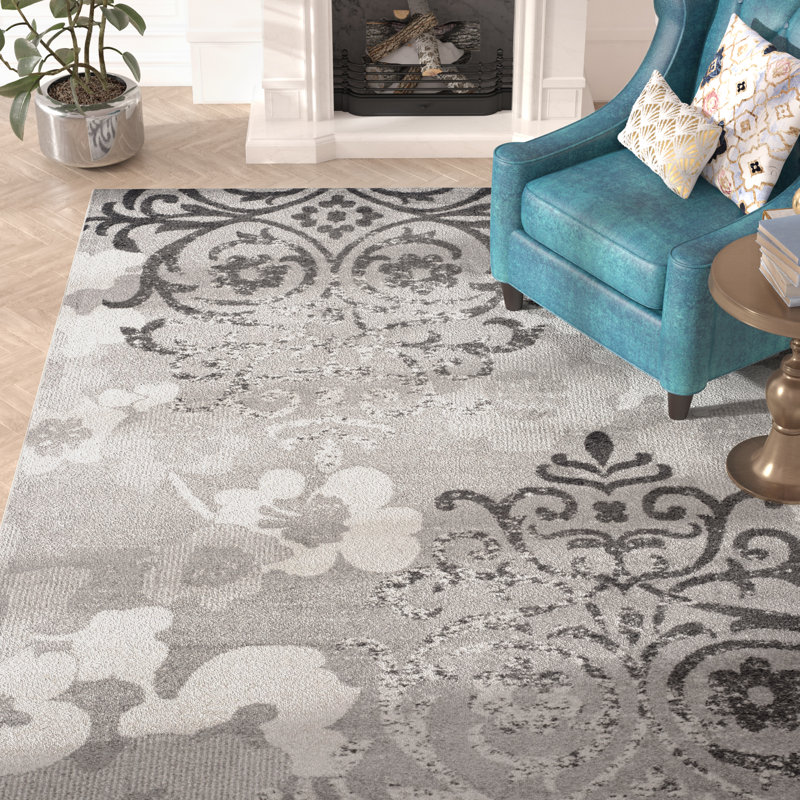 Willa Arlo Interiors Frizzell Silver Ivory Area Rug Reviews Wayfair Frizzell Silver Ivory Area Rug