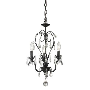 Princess 3-Light Crystal Chandelier