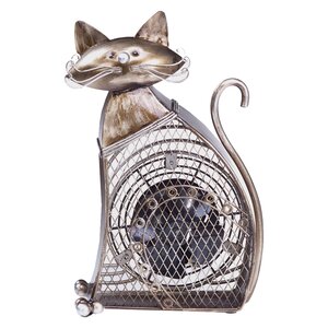 Cat Figurine Table Fan