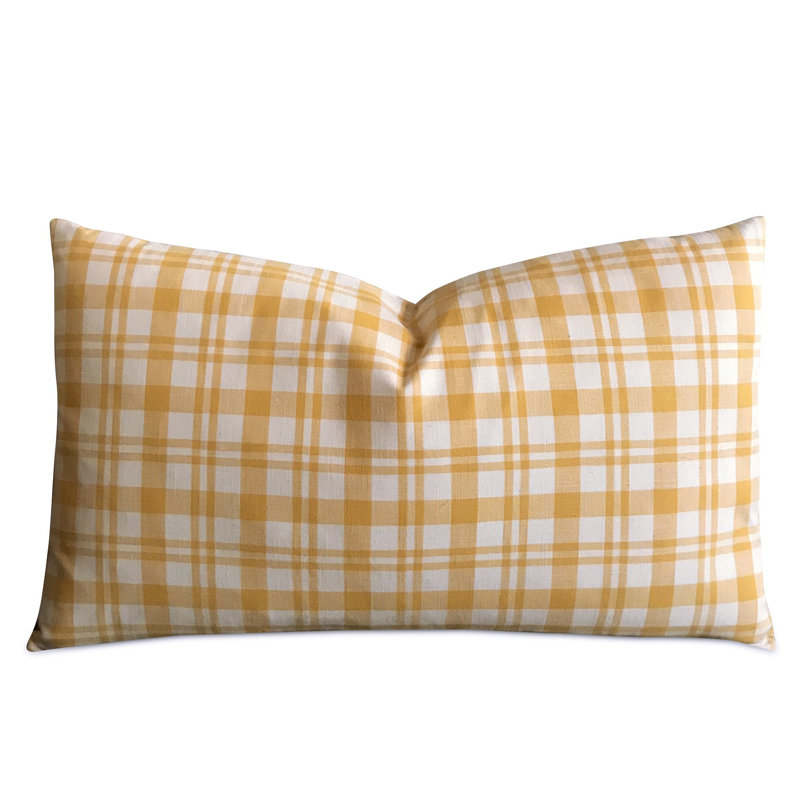 August Grove Heins French Country Plaid Decorative Pillow Cover Heins French Country Plaid Decorative Pillow Cover
