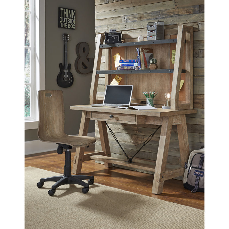 17 Stories Rebecca Desk With Hutch And Chair Set Wayfair Rebecca Desk With Hutch And Chair Set