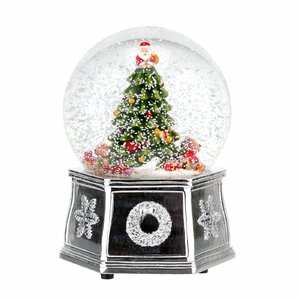 Christmas Tree Snow Musical Globe
