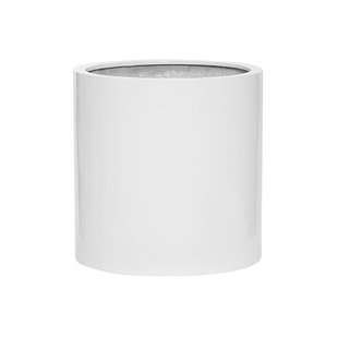 White Planters You Ll Love Wayfair Shelor Fiberstone Pot Planter