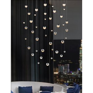 Grapes 16-Light Cascade Pendant