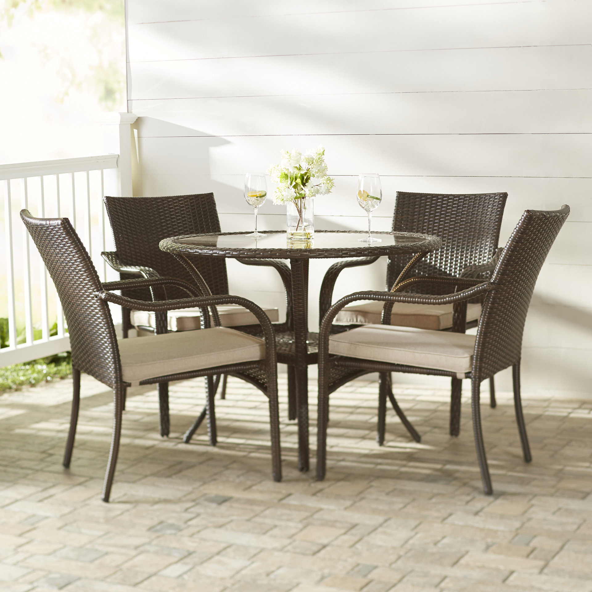 Darden 5 Piece Dining Set With Cushions Reviews Birch Lane